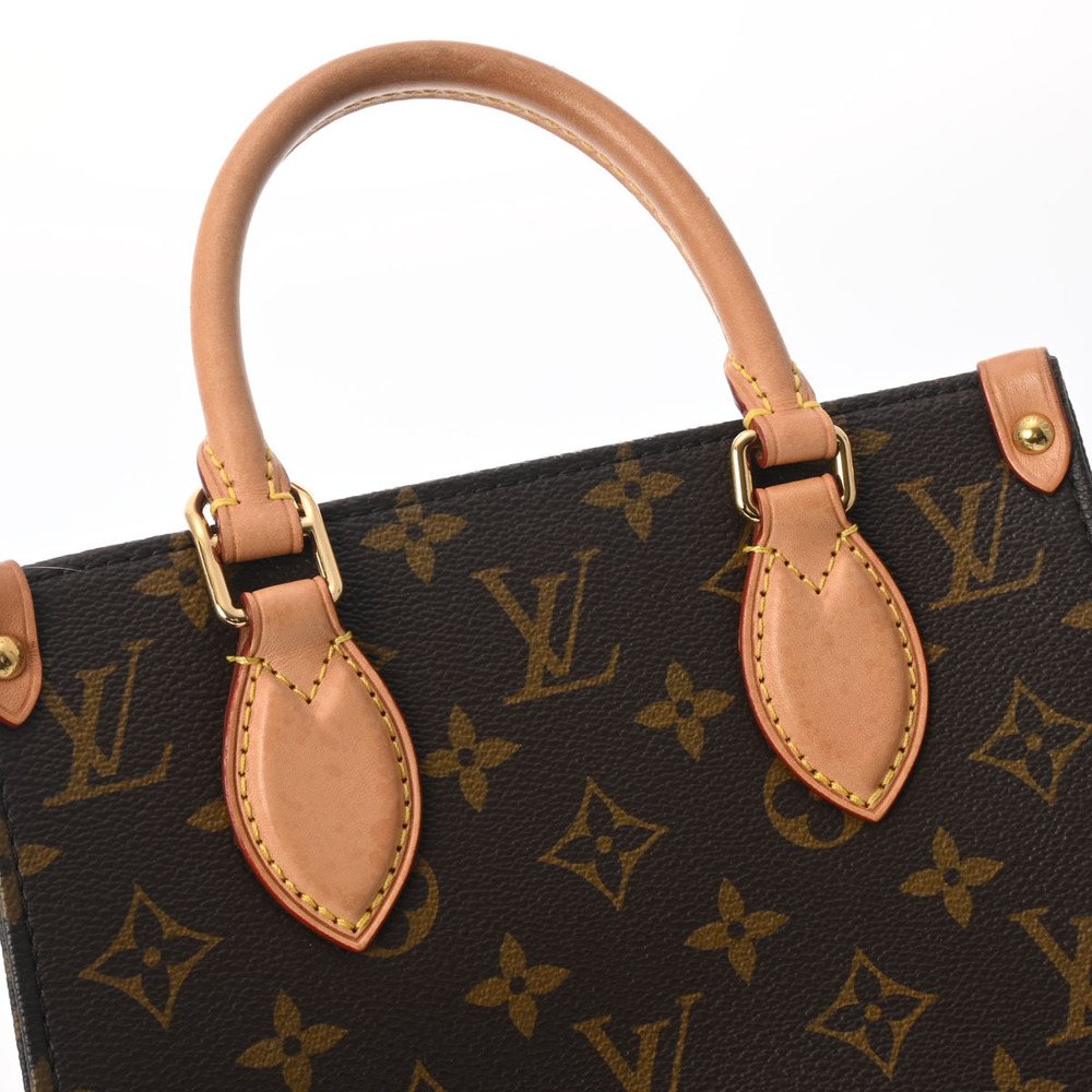 Louis Vuitton Brown Monogram Canvas Plat Handbag Sac - Picture 9 of 11